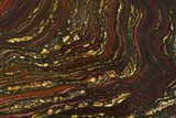 Polished Tiger Iron Stromatolite Slab - Billion Years #354934-1